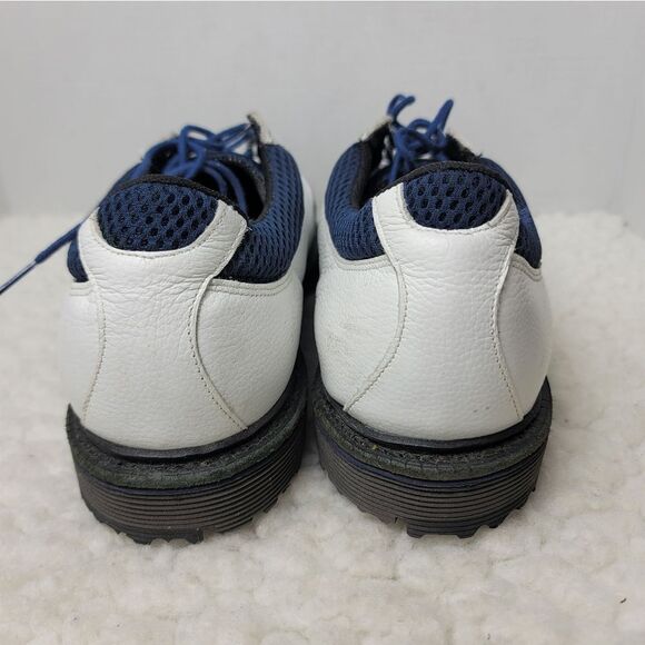 Allen Edmonds Jack Nicklaus Mens Golf Shoes size 11 White Navy Hybrid Spikeless - Picture 4 of 10